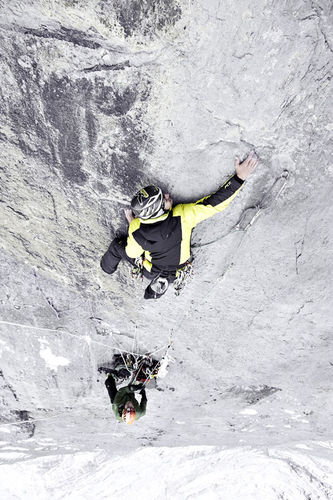 climbing the eiger north face