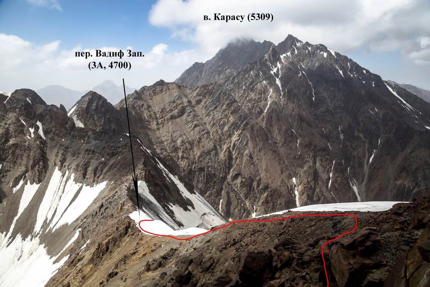 Вершина 4650 по с в гребню