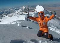 Simone on The summit