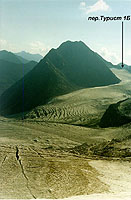 Фото 55 Вид на пер.Турист с верхнего плато ледника Менсу.