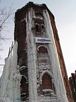 Artificial ice climbing gym in Izhevsk