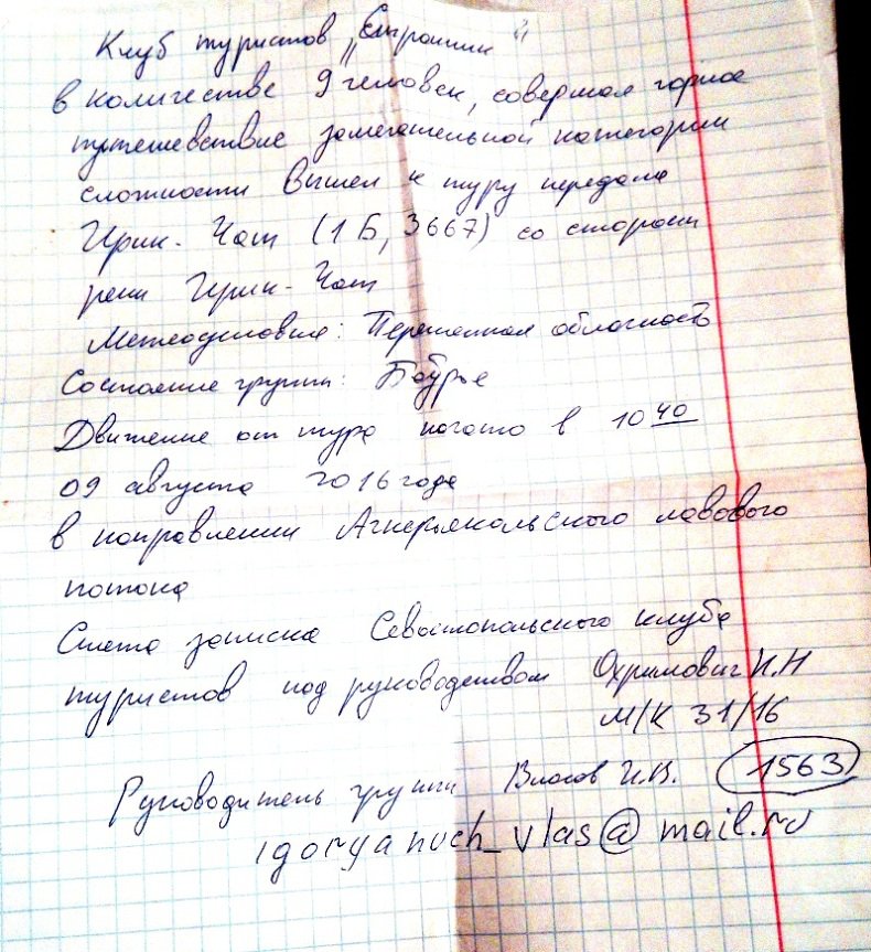 Отчет о горном туристском походе 1 к.с. по Приэльбрусью