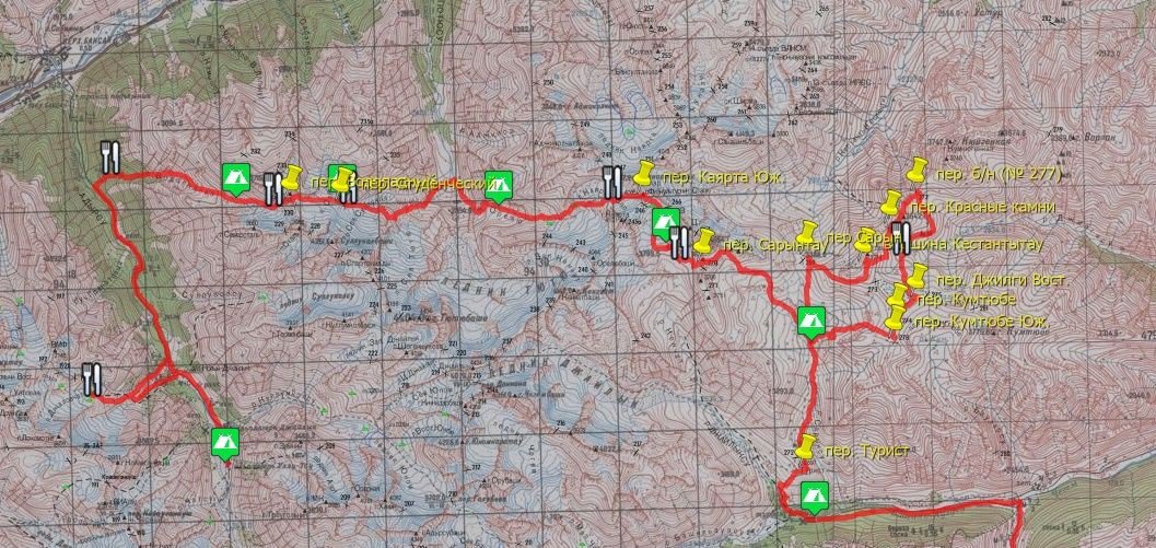 Отчёт о прохождении маршрута 2 к.с. по Ц. Кавказу