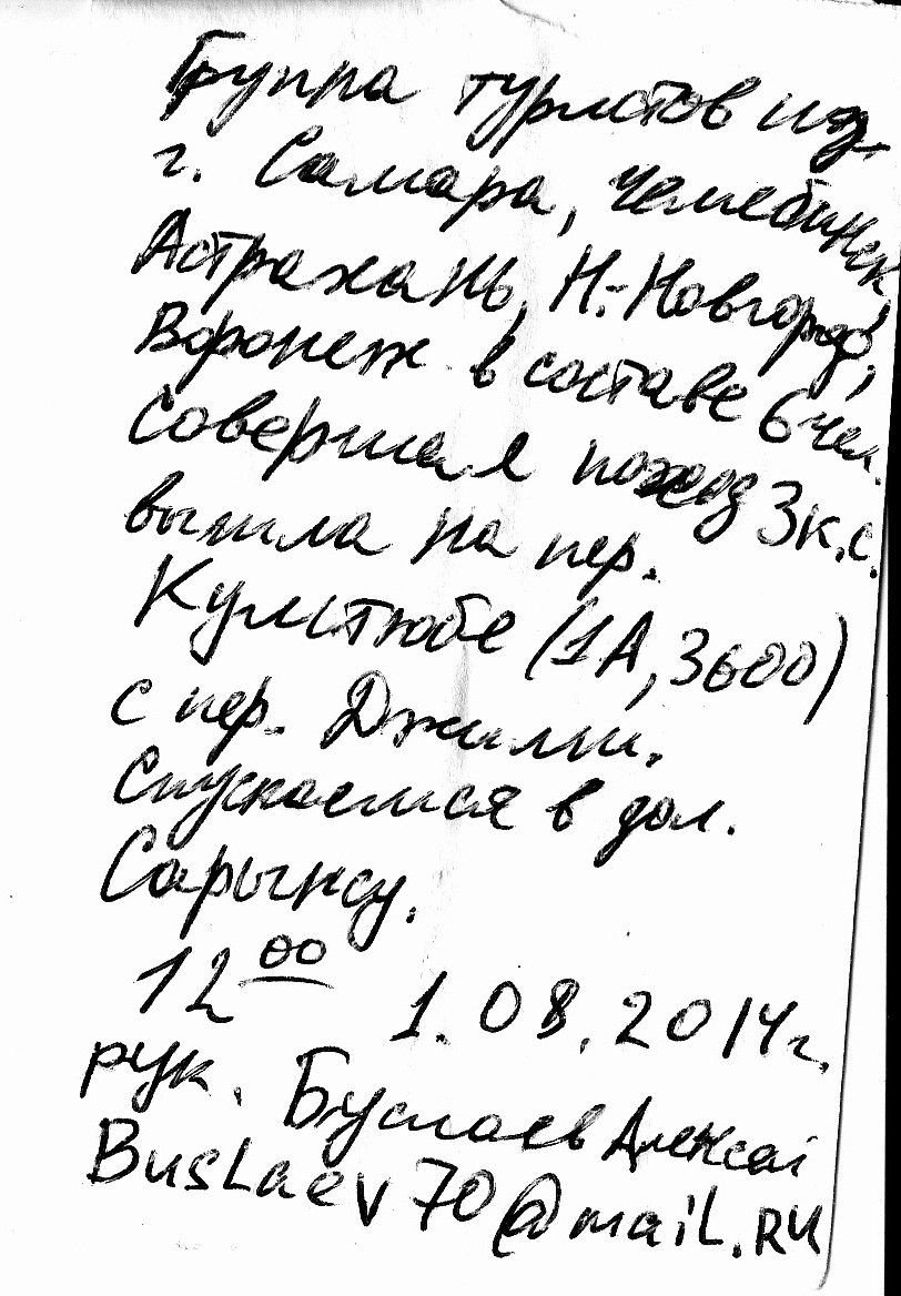Отчёт о прохождении маршрута 2 к.с. по Ц. Кавказу