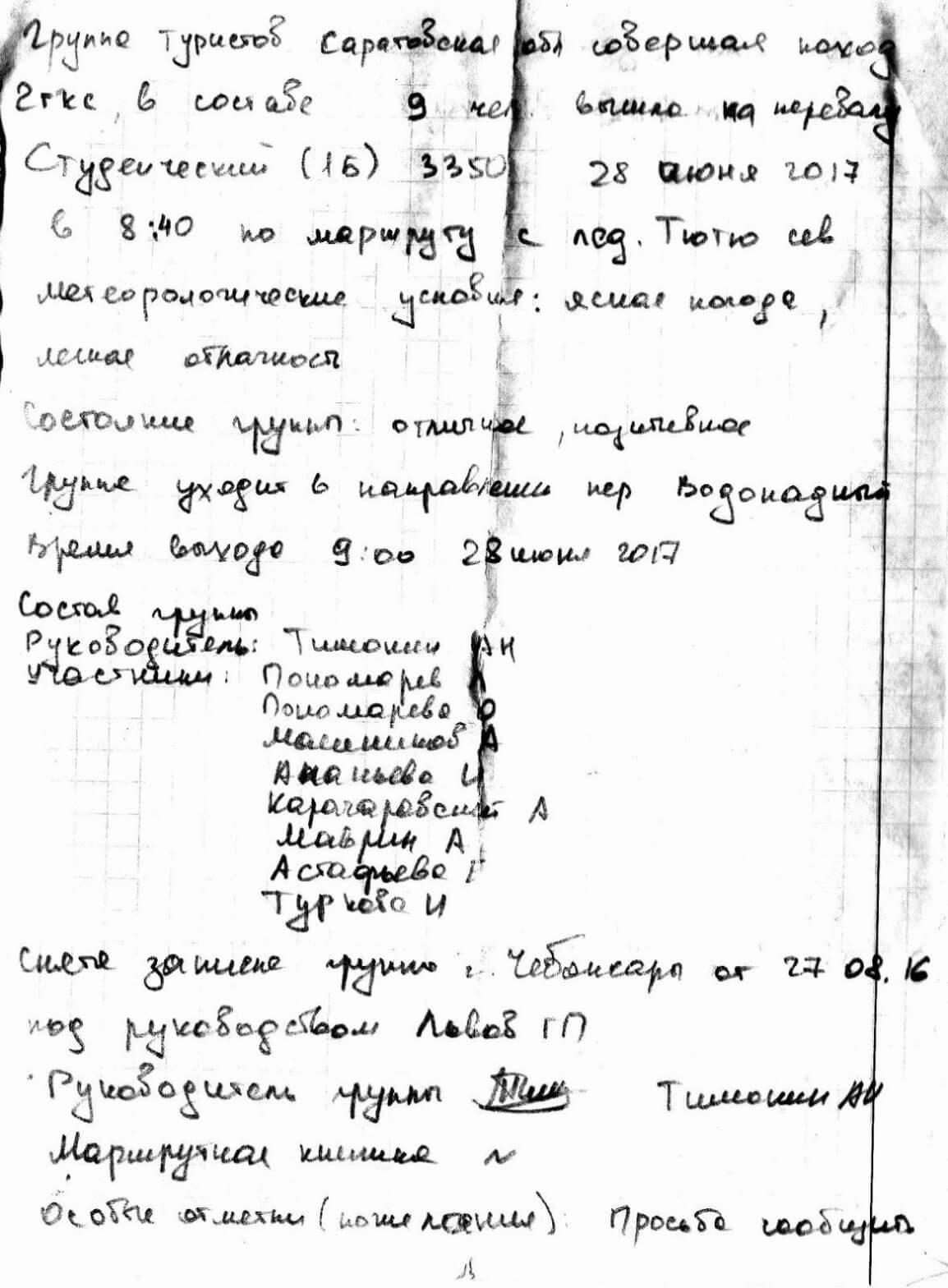 Отчёт о прохождении маршрута 2 к.с. по Ц. Кавказу