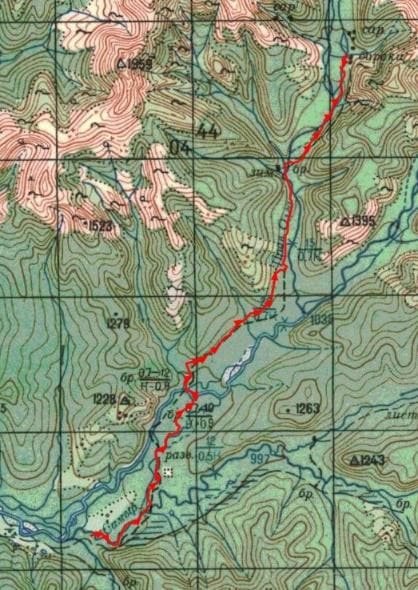 Отчет о пешеходном походе 5 к.с. по хребту Эзоп