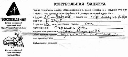 Отчёт о прохождении маршрута 3 к.с.по Ц.Кавказу (Узункол — Теберда)