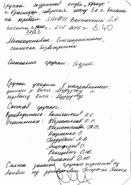 Отчёт о прохождении маршрута 3 к.с.по Ц.Кавказу (Узункол — Теберда)