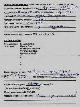 Отчет о горном маршруте 5 к.с. по Северо-Восточному Памиру
