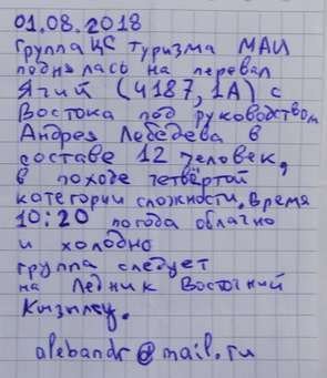 Отчет о горном маршруте 5 к.с. по Северо-Восточному Памиру