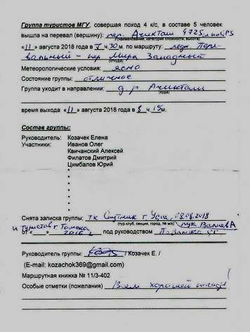 Отчет о горном маршруте 5 к.с. по Северо-Восточному Памиру