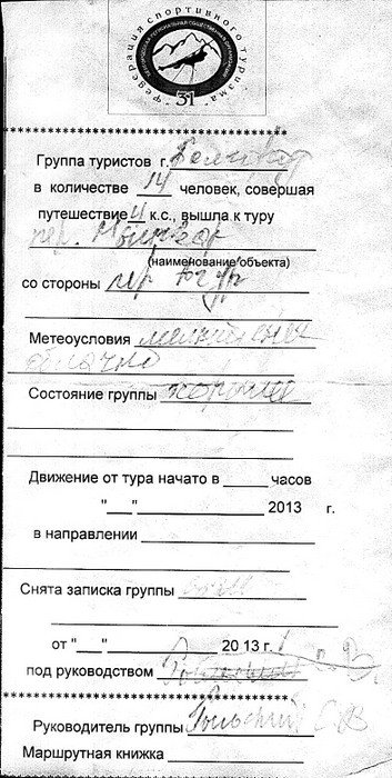 Отчет о пешеходном туристском спортивном походе 3 к.с. по Зап.Кавказу