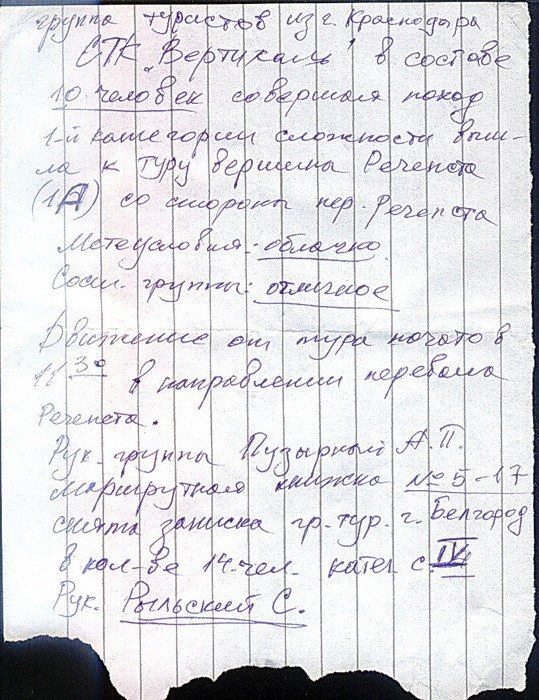 Отчет о пешеходном туристском спортивном походе 3 к.с. по Зап.Кавказу