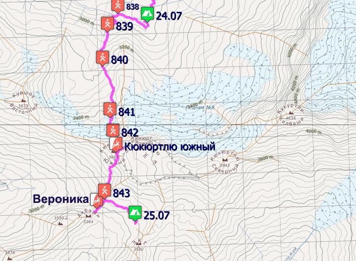 Отчет о горном походе 2 к.с. по Ц. Кавказу (Приэльбрусью)