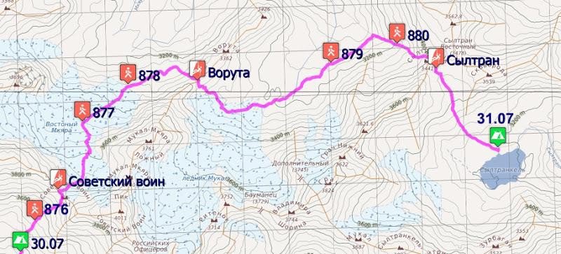 Отчет о горном походе 2 к.с. по Ц. Кавказу (Приэльбрусью)