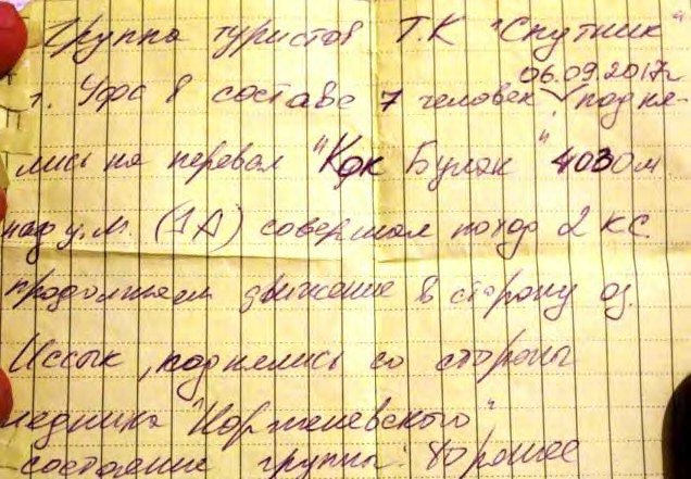 Отчет о горном походе 4 к.с. по Сев. Тянь-Шаню