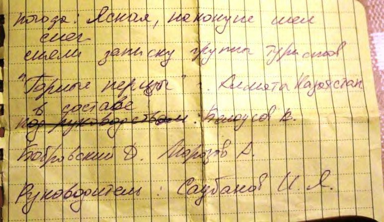 Отчет о горном походе 4 к.с. по Сев. Тянь-Шаню