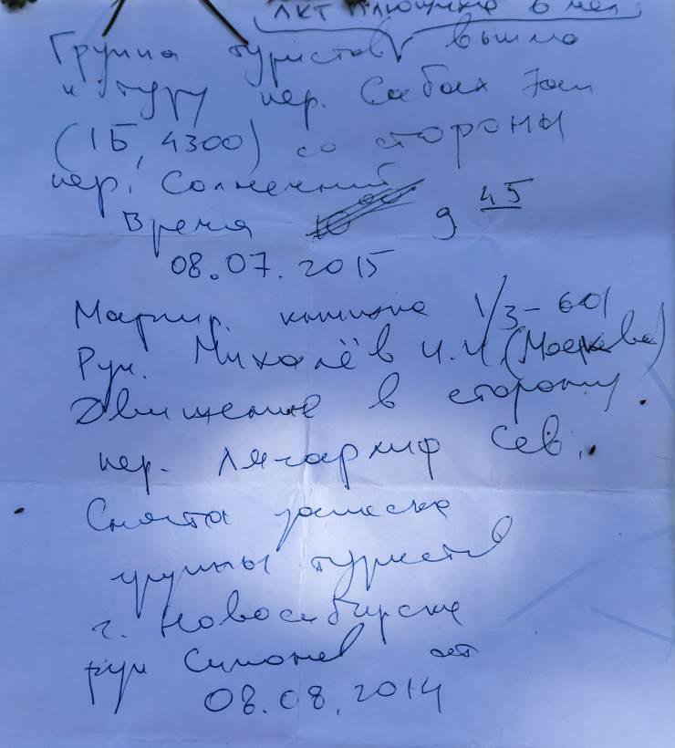 Отчет о горном походе 6 к.с. по Туркестанскому хребту