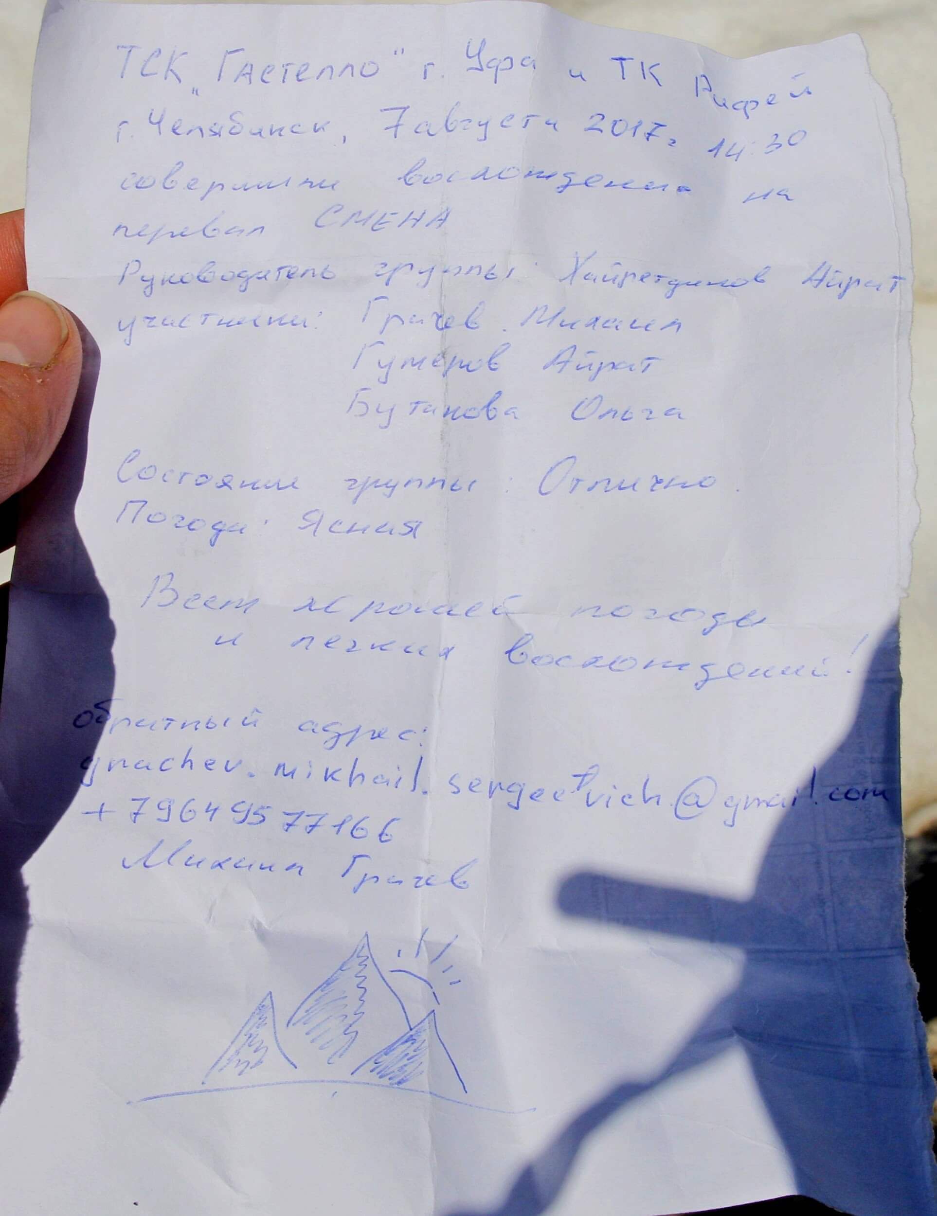 Отчет о горном маршруте 5 к.с. по Киргизскому хребту