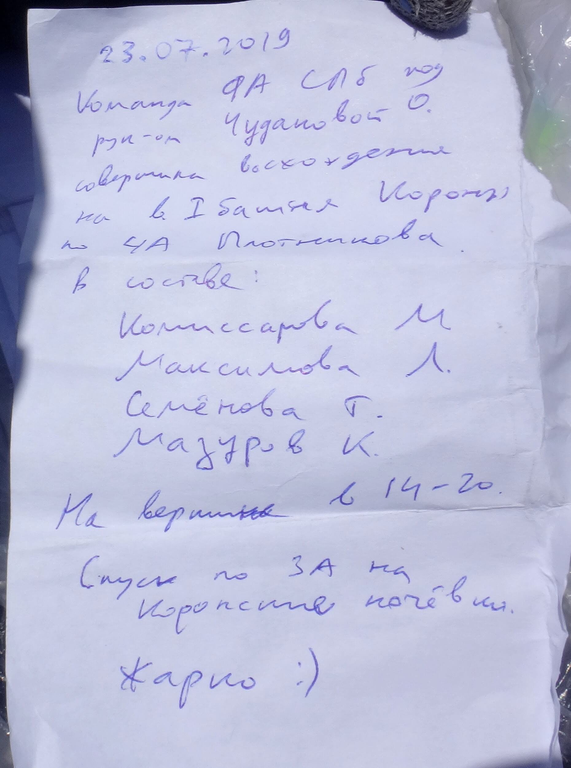 Отчет о горном маршруте 5 к.с. по Киргизскому хребту