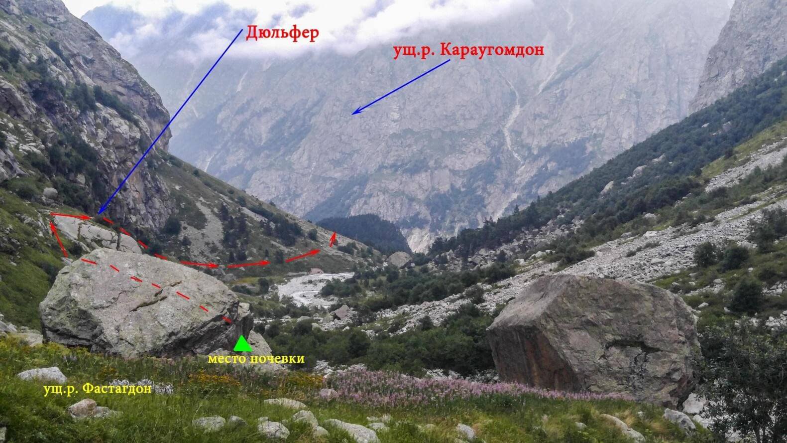 Отчет о горном спортивном походе 2 к.с. по Северной Осетии (Дигория)