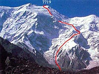 Общий вид маршрута, перепад высоты 4000м.