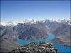          5632. View to Sarez lake and Irkht bay from 5632. 