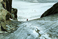 Фото 30 Спуск с пер.Туманный Восточный (верхняя веревка).
