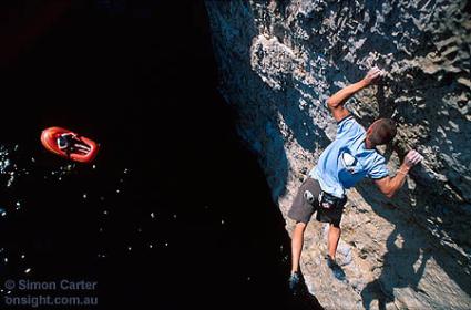 <figcaption>Стив во время одной из попыток прохождения маршрута</figcuption>